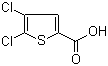 结构式 CAS# 31166-29-7, 4,5-二氯噻吩-2-甲酸
