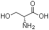 D-丝氨酸分子结构 (CAS 312-84-5)