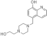 5-[[4-(2-Hydroxyethyl)-1-piperazinyl]methyl]-8-quinolinol molecular structure (CAS 312611-92-0)