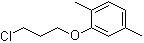 structure of CAS# 31264-51-4, 1-Chloro-3-(2,5-dimethylphenoxy)propane;3-Chloropropyl 2,5-xyly ether