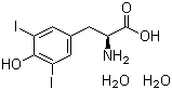 3,5-Diiodo-L-tyrosine dihydrate molecular structure (CAS 312693-60-0)