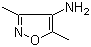 4-氨基-3,5-二甲基异恶唑分子结构 (CAS 31329-64-3)