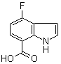 4-Fluoro-1H-indole-7-carboxylic acid molecular structure (CAS 313337-34-7)