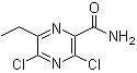 3,5-二氯-6-乙基吡嗪甲酰胺分子结构 (CAS 313340-08-8)