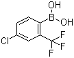 结构式 CAS# 313545-41-4, 4-氯-2-三氟甲基苯硼酸; 4-氯-2-(三氟甲基)苯硼酸