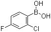 2-Chloro-4-fluorophenylboronic acid molecular structure (CAS 313545-72-1)