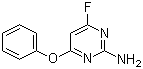 2-Amino-4-fluoro-6-phenoxypyrimidine molecular structure (CAS 314029-36-2)