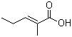structure of CAS# 3142-72-1, 2-Methyl-2-pentenoic acid