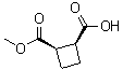 cis-Cyclobutane-1,2-dicarboxylic acid monomethyl ester molecular structure (CAS 31420-52-7)