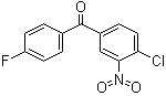 4-Chloro-4'-fluoro-3-nitrobenzophenone molecular structure (CAS 31431-16-0)