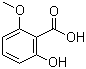 结构式 CAS# 3147-64-6, 2-羟基-6-甲氧基苯甲酸; 6-甲氧基水杨酸