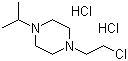 1-(2-氯乙基)-4-异丙基哌嗪二盐酸盐分子结构 (CAS 314725-91-2)