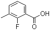 structure of CAS# 315-31-1, 2-Fluoro-3-methylbenzoic acid