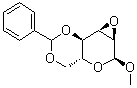Methyl 2,3-anhydro-4,6-O-benzylidene-alpha-D-allopyranoside molecular structure (CAS 3150-15-0)
