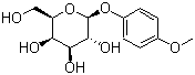 structure of CAS# 3150-20-7, 4-Methoxyphenyl beta-D-galactopyranoside;p-Methoxyphenyl galactopyranoside; p-Methoxyphenyl-beta-galactoside