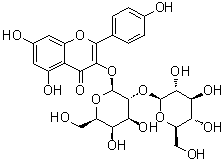 Kaempferol-3-O-glucosyl(1→2)galactoside molecular structure (CAS 31512-06-8)