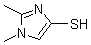 1,2-甲基-1H-咪唑-4-硫醇分子结构 (CAS 315181-99-8)