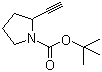 结构式 CAS# 316141-37-4, (R)-2-乙炔基吡咯烷-1-羧酸叔丁酯