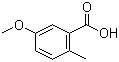 structure of CAS# 3168-59-0, 5-Methoxy-2-methylbenzoic acid