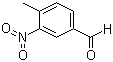 structure of CAS# 31680-07-6, 3-Nitro-4-methylbenzaldehyde;3-Nitro-p-tolualdehyde; 4-Methyl-3-nitrobenzaldehyde