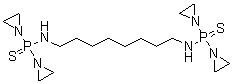 N,N'-(Octane-1,8-diyl)bis(P,P-di(aziridin-1-yl)phosphinothioic amide) molecular structure (CAS 31695-52-0)