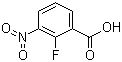 2-氟-3-硝基苯甲酸分子结构 (CAS 317-46-4)