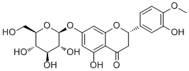 Hesperetin 7-O-glucoside molecular structure (CAS 31712-49-9)