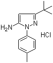 3-tert-Butyl-1-(4-methylphenyl)-1H-pyrazol-5-amine hydrochloride molecular structure (CAS 317806-86-3)