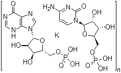 5'-Inosinic acid homopolymer complex with 5'-cytidylic acid homopolymer potassium salt molecular structure (CAS 31852-29-6)