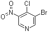 3-Bromo-4-chloro-5-nitropyridine molecular structure (CAS 31872-63-6)