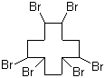 structure of CAS# 3194-55-6, 1,2,5,6,9,10-Hexabromocyclododecane