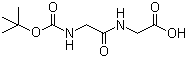 Boc-甘氨酰甘氨酸分子结构 (CAS 31972-52-8)