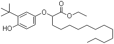 2-(3-叔丁基-4-羟基苯氧基)十四酸乙酯分子结构 (CAS 31994-60-2)