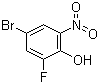 4-溴-2-氟-6-硝基苯酚分子结构 (CAS 320-76-3)