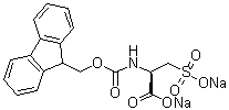 N-[(9H-Fluoren-9-ylmethoxy)carbonyl]-3-sulfo-L-alanine disodium salt molecular structure (CAS 320384-09-6)