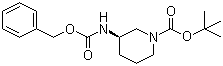 tert-Butyl (3R)-3-[[(benzyloxy)carbonyl]amino]piperidine-1-carboxylate molecular structure (CAS 320580-76-5)