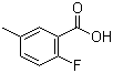 structure of CAS# 321-12-0, 2-Fluoro-5-methylbenzoic acid