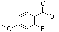 structure of CAS# 321-24-4, 2-Fluoro-4-methoxybenzoic acid