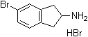 structure of CAS# 321352-52-7, 5-Bromoindan-2-amine hydrobromide;5-Bromo-2,3-dihydro-1H-inden-2-amine hydrobromide; 5-Bromo-2-aminoindane hydrobromide