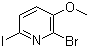 2-Bromo-6-iodo-3-methoxypyridine molecular structure (CAS 321535-37-9)