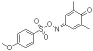 2,6-Dimethyl-2,5-cyclohexadiene-1,4-dione 4-[O-[(4-methoxyphenyl)sulfonyl]oxime] molecular structure (CAS 321695-57-2)