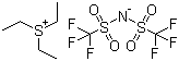 structure of CAS# 321746-49-0, Triethylsulfonium bis(trifluoromethylsulfonyl)imide