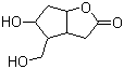 structure of CAS# 32233-40-2, (-)-Corey lactone diol;(-)-6beta-Hydroxymethyl-7alpha-hydroxy-cis-2-oxabicyclo[3.3.0]octan-3-one; (3aR,4S,5R,6aS)-(-)-Hexahydro-5-hydroxy-4-(hydroxymethyl)-2H-cyclopenta[b]furan-2-one