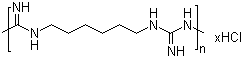 structure of CAS# 32289-58-0, Poly(hexamethylenebiguanide) hydrochloride;Poly(iminocarbonimidoyliminocarbonimidoylimino-1,6-hexanediyl) hydrochloride