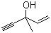 3-甲基-1-戊烯-4-炔-3-醇分子结构 (CAS 3230-69-1)