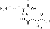 L-Ornithine L-aspartate salt molecular structure (CAS 3230-94-2)
