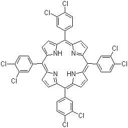 Tetra(3,4-dichlorophenyl)porphine molecular structure (CAS 32350-86-0)