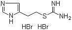 structure of CAS# 32385-58-3, Imetit dihydrobromide;S-[2-(4(5)-Imidazolyl)ethyl]isothiourea dihydrobromide; Carbamimidothioic acid, 2-(1H-imidazol-4-yl)ethyl ester dihydrobromide