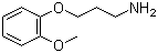 3-(2-甲氧基苯氧基)丙胺分子结构 (CAS 3245-88-3)