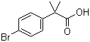 2-(4-Bromophenyl)-2-methylpropionic acid molecular structure (CAS 32454-35-6)